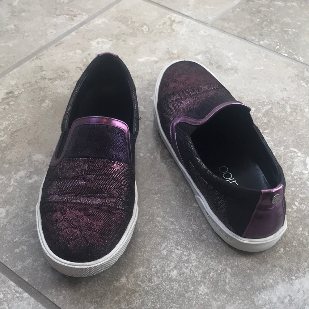 Jimmy Choo Demi Slip On Sneakers sz 38